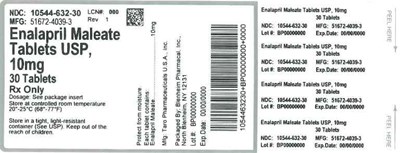 Label (Label Enalapril Maleate Tabs 10mg Bpi(10544 632 30) Taro(51672 4039 3) Rev1)
